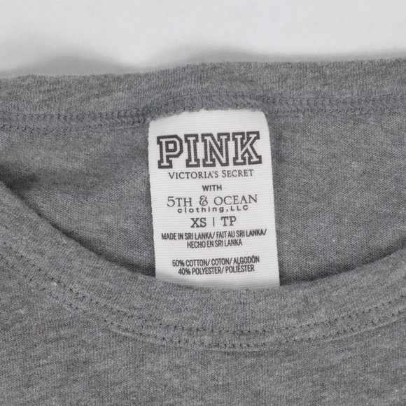 Victoria Secret PINK Auburn Tigers NCCA College Gray Bling TShirt XS - Picture 9 of 9